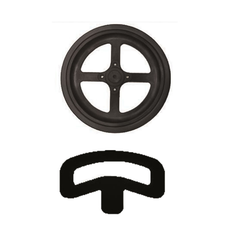 Roue plombeuse de semoir en ligne
